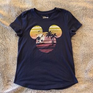 NWOT Navy Blue Paradise Mickey Girl’s XL Tee